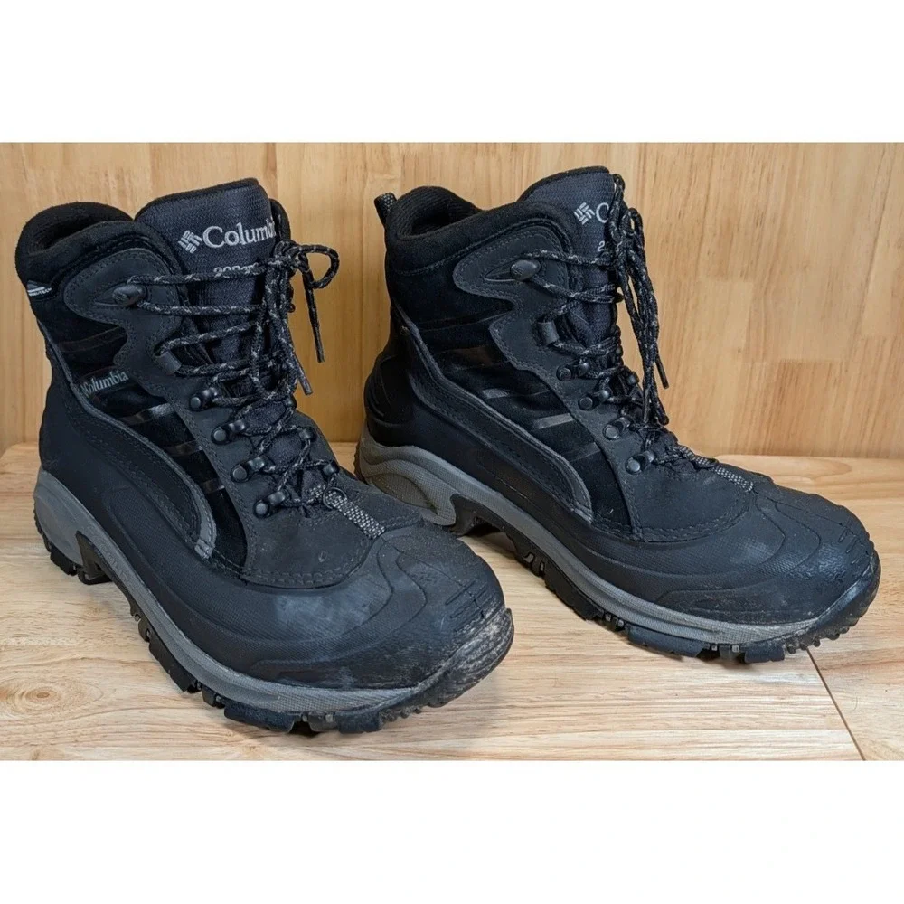Columbia Bugaboot Snow Boots Men's 10.5 Waterproof 200g Insulated Black‎